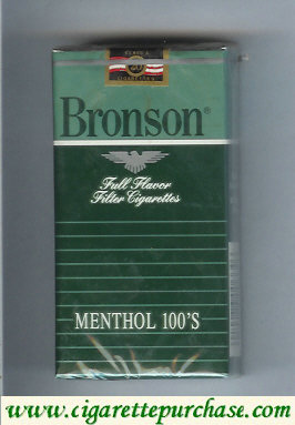 Bronson Menthol 100s cigarettes Full Flavor